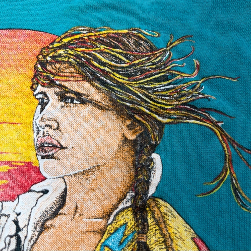 Native American Cherokee Women and Child Sweatshirt Women’s Size X-Large - Picture 4 of 9